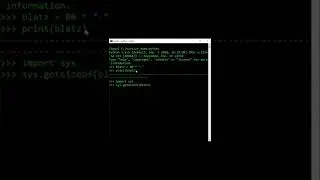 [Python] How to Get Size of Variable in Bytes in Python Short Video