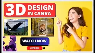 how to create 3D logo in Canva part 1