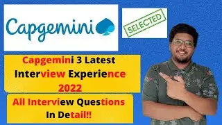 3 Capgemini Interview Experience 2022 | Difficult Capgemini Interview | All Interview Questions 🔥🔥