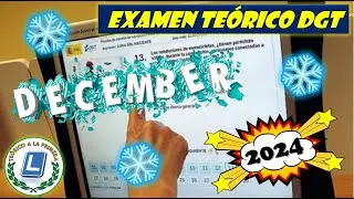 EXAMEN TEÓRICO DGT - DICIEMBRE 2024
