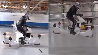 This flying motorcycle is straight out of Star Wars