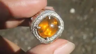 natural fire opal 00116