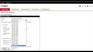 Finding courses in Catalyst