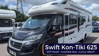 £68,990 Motorhome: Swift Kon-Tiki 625 Luxury 4 Berth (2017 Model Video Tour)