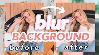 BLUR Background using IPHONE! How to use use Facetune!