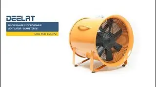 Single Phase 220V Portable Ventilator – Diameter 16”     SKU 