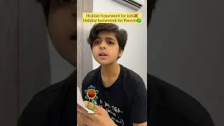 Summers holiday homework😂👍🏻 | Raj Grover | #shorts