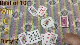 How to play Dirty 7 Cards Game | Best of 10 | Part 3 | Parwaz Pro