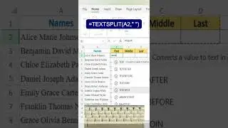 Improve Efficiency by SPLIT TEXT Method in Excel