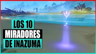 Genshin Impact - Localización de los 10 miradores de Inazuma