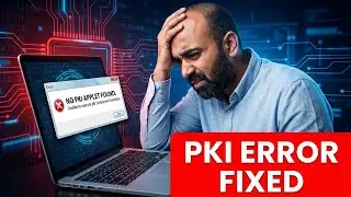 NO PKI Applet found - unable to execute pki component functions