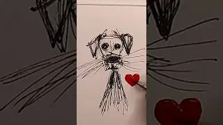 Как нарисовать собаку легко|How to draw a dog easily 🐾🐶🎨🖌️ 