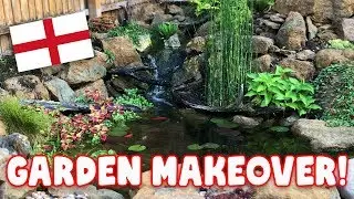 U.K. Garden Makeover with a *BACKYARD POND*