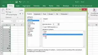 Excel Turial - How to Format Positive and Negative Numbers in Excel