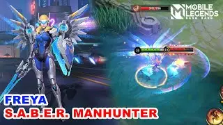 Freya S.A.B.E.R. Manhunter Gameplay Skin Mobile Legends: Bang Bang