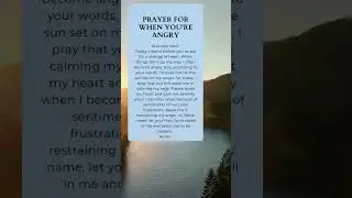Prayer for when You're angry #prayer #faithingod #Jesus #Amen #God #shortsfeed