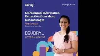DevDay | Multilingual Information Extraction from short text message