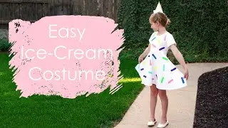 DIY Last Minute Halloween Costume - Ice Cream