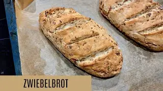 Zwiebelbrot Rezept | Brot backen mit Trockenhefe | Zwiebel Rezept | Brot formen