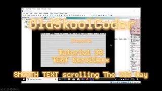 Tutorial 36.04 - Hi Res Smooth Text Scroller (The VIC Way)