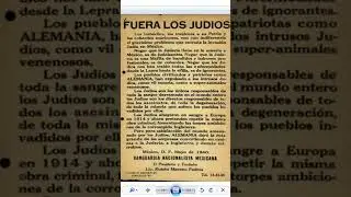 Carteles antisemitas en los años 40 en Mexico #antisemitismo #judios #judaismohoy