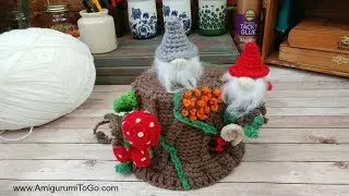 Preview Crochet Log With Gnomes - Next Pattern Release