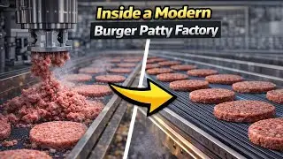 How Hamburger Patties Are Made Today l Inside a Modern Burger Patty Factory