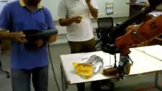 Cutting my Birthday Cake with KUKA Robot