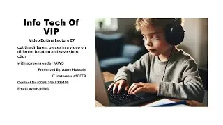 Movie Maker v 7 how to cut and save different clip create new video in movie maker with JAWS NVDA