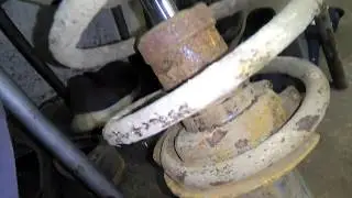 Peugeot 406 замена опорных подшипников передних аммортизаторов.