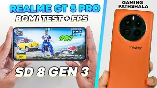 Realme GT 5 Pro PUBG Test with FPS Meter🔥Heating, Gyro & Battery Drain🔥SD 8 GEN 3