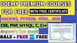 UDEMY FREE COURSE || 10 JULY VIDEO 2 || UDEMY PREMIUM FREE COURSE ENROLLEMENT 2021 ||