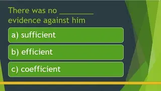 Intermediate Vocabulary Test #1 | English Vocabulary Test