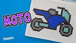 COMO DIBUJAR UNA MOTO PIXEL ART - PIXELADOS