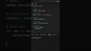 Python  mysql database #python #pythonprogramming