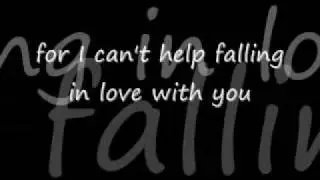 I can't help falling in love with you by A-Teens lyrics
