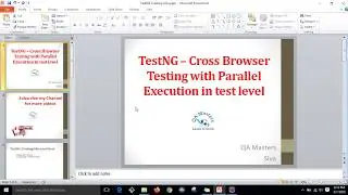 TestNG – Cross Browser Testing with Parallel Execution in test level