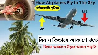 বিমান কিভাবে আকাশে উড়ে | How Do Airplanes Fly In The Sky