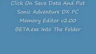Downloading SADX Memory Edit And PVM Editor