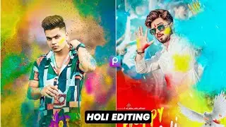 Holi Concept Photo Editing Tutorial 2022 | Picsart Photo Editing Background | Itx_satyam