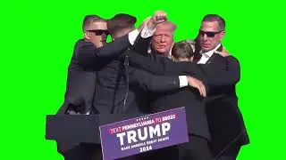Donald Trump Raising his Fist Meme with Green Screen 🟢
