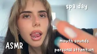 ASMR spa day roleplay (mouth sounds & personal attention)