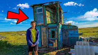ШКОЛЬНИК ПОСТРОИЛ КОТТЕДЖ И ЖИВЁТ ТАМ! СЪЕХАЛ ОТ РОДИТЕЛЕЙ В 16 лет😱