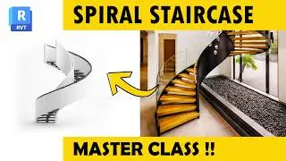 Spiral Staircase in just 6 Mins | Revit Masterclass