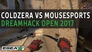 SK Coldzera 1 vs 4 Mousesports Clutch at DreamHack Open Summer 2017 - Crazy CS: GO Spray Control