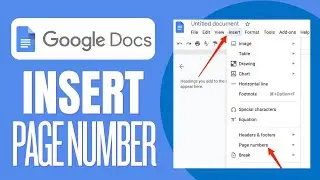 How To insert Page Numbers In Google Docs 2023