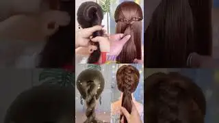 Quick and easy hairstyle 💙✂️ Short hair style &long hair style #shorts #tutorial #shortsfeed