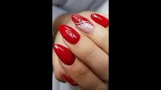 Красный и бордо цвета в дизайне ногтей