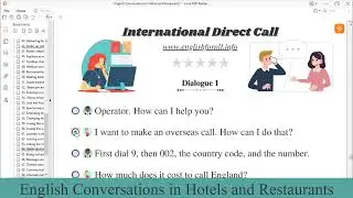 English Conversation | International direct call