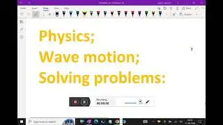 Physics: - ( Wave motion; Solving problems ) - 126. #wavemotion #physics